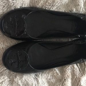 Tory Burch Black Patent Miller Flats